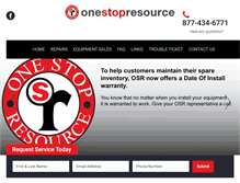 Tablet Screenshot of onestopresource.com